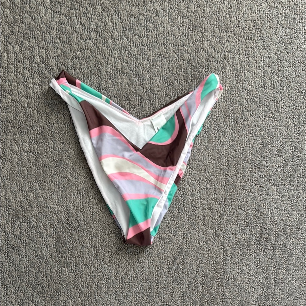 ASOS Multicolor Swirl Bikini Bottom